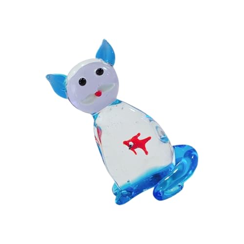 Glasfischtanks Figuren Sammlerstücke Figuringlas Fischtanks Statue Für Home Office Schlafzimmer Aquarium Dekorationen Sammlerstücke Figuren von Pocoiau