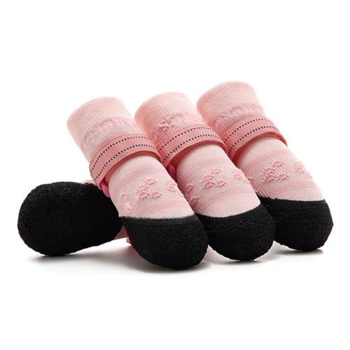 Pocoiau Outdoor-Schuhe, rutschfeste Gummisohlen, Hundesocken für Hartholzböden, dicker Griff, verhindert Verrutschen von Haustierschuhen, toller Pfotenschutz Pocoiau Outdoor-Schuhe, rutschfeste Gummisohlen, Hundesocken für Hartholzböden, dicker Griff, verhindert Verrutschen von Haustierschuhen, toller Pfotenschutz von Pocoiau