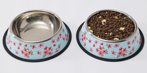 Podinor Hundenäpfe Schüssel Futterspender aus Edelstahl, Futter und Wasser, rutschfest, stapelbar, für kleine, mittelgroße und große Hunde, 2 Stück Podinor Hundenäpfe Schüssel Futterspender aus Edelstahl, Futter und Wasser, rutschfest, stapelbar, für kleine, mittelgroße und große Hunde, 2 Stück von Podinor