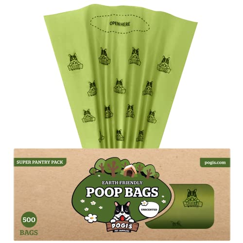 Pogi Hundekotbeutel – ohne Duft, reißfest und extra stark, für Spender und Vorrat – 500 Tüten (Großrolle) von Pogi's Pet Supplies