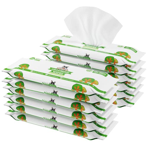 Pogi’s Feuchttücher für Hunde – Doppelpack Reisegröße, mit Grüner-Tee-Duft, hypoallergen, mit Bambusfasern – 240 Stück (12×20) von Pogi's Pet Supplies