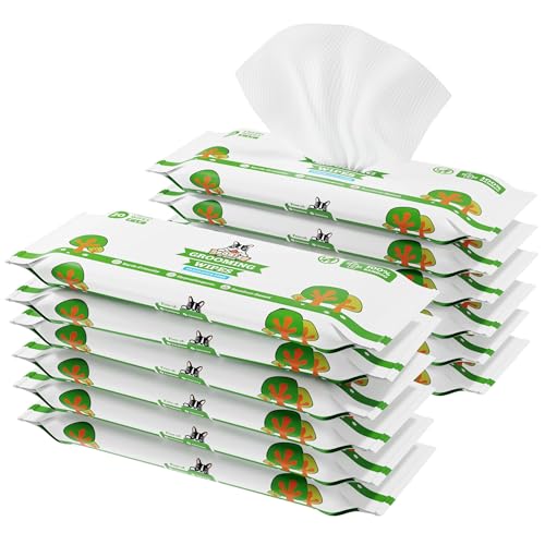 Pogi Feuchttücher für Hunde – Doppelpack reisegröße, unparfümiert und hypoallergen, mit Bambusfasern – 240 Stück (12×20) von Pogi's Pet Supplies