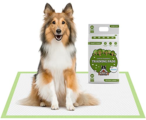 Pogi's Trainingsunterlagen (20 Stück) (60x90cm) — Extra Große,superabsorbierende, erdfreundliche Hunde-Trainingskissen für mittelgrosse bis große Hunde von Pogi's Pet Supplies