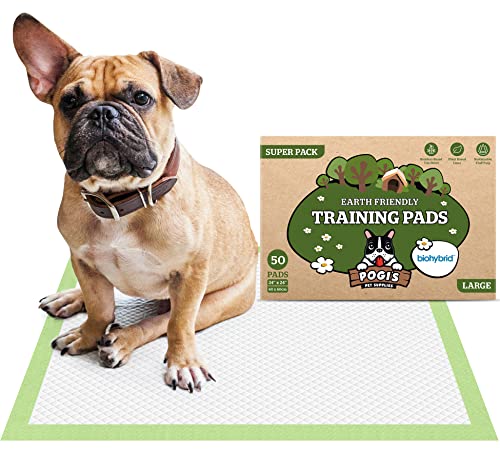 Pogi's Trainingspads für Hunde – 60×60 cm, groß, umweltbewusst, für kleine bis mittelgroße Hunde – 50 Stück von Pogi's Pet Supplies