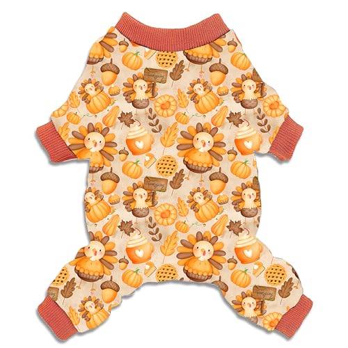 Herbst-Schlafanzug für Hunde und Katzen, mit Ärmeln, für Jungen und Mädchen, kleine Haustiere, Welpen, Hunde Herbst-Schlafanzug für Hunde und Katzen, mit Ärmeln, für Jungen und Mädchen, kleine Haustiere, Welpen, Hunde von Pohshido