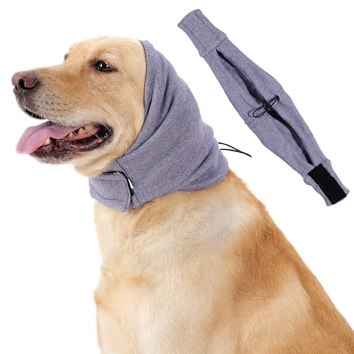 Poiinvc Hunde Gehörschutz & Ohrenschützer Hoodie Atmungsaktiver Ohrenwärmer mit Geräuschreduzierung für Ängstliche Hunde bei Feuerwerk Gewitter Straßenlärm Weicher Komfort für kleine mittelgroße Poiinvc Hunde Gehörschutz & Ohrenschützer Hoodie Atmungsaktiver Ohrenwärmer mit Geräuschreduzierung für Ängstliche Hunde bei Feuerwerk Gewitter Straßenlärm Weicher Komfort für kleine mittelgroße von Poiinvc