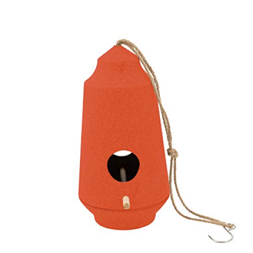 Point-Virgule Nistkasten für vögel, Vogelhaus zum aufhängen, aus Bambusfasern, Orange ø 15cm H 28cm Point-Virgule Nistkasten für vögel, Vogelhaus zum aufhängen, aus Bambusfasern, Orange ø 15cm H 28cm von Point-Virgule