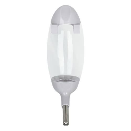 Ball Trinkbrunnen Wasserflasche Hamster Flush Eichhörnchen Trinker Auslaufsicher Haustierbedarf Multifunktionaler Wassertrinker Einfach zu Montieren, Weiß/Grau für Hase, Hamster, Meerschweinchen von Pokronc
