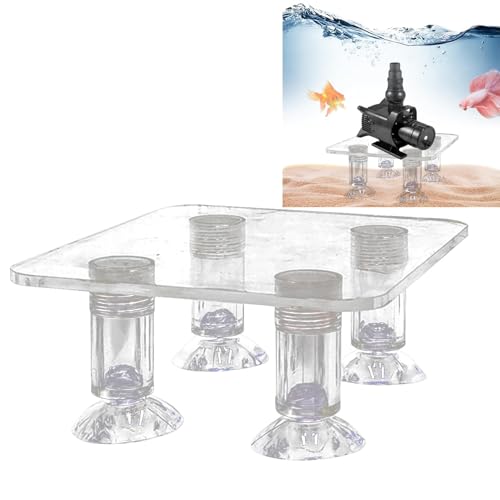 Pokronc Aquariumpumpenständer, Stockdes Wasserpumpensteiger, Aquariumzubehör, Leicht Und Rauschreduzierter Vibrationsreduzierung Und Anti-Slip, Transparent, Für Verbesserte Funktionen des Fischtanks Pokronc Aquariumpumpenständer, Stockdes Wasserpumpensteiger, Aquariumzubehör, Leicht Und Rauschreduzierter Vibrationsreduzierung Und Anti-Slip, Transparent, Für Verbesserte Funktionen des Fischtanks von Pokronc