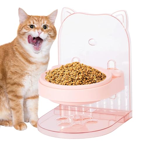 Pokronc Hunde Wassernapf - Hebbarer Katzennapf in Katzenform - Transparent Erhöhter & Abnehmbarer Katzennapf für Kleine Hunde Katzen Welpe Pokronc Hunde Wassernapf - Hebbarer Katzennapf in Katzenform - Transparent Erhöhter & Abnehmbarer Katzennapf für Kleine Hunde Katzen Welpe von Pokronc