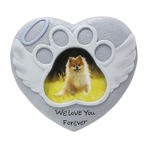 Pokronc Hundegedenkstein, Love Heart Memorial Stone, Harzhund-Grabmarker, Graviertes Herzförmiges Design, Wetterfestes Harzmaterial, 5,71 X 0,63 X 5,12 Zoll Für Garten, Hof Pokronc Hundegedenkstein, Love Heart Memorial Stone, Harzhund-Grabmarker, Graviertes Herzförmiges Design, Wetterfestes Harzmaterial, 5,71 X 0,63 X 5,12 Zoll Für Garten, Hof von Pokronc
