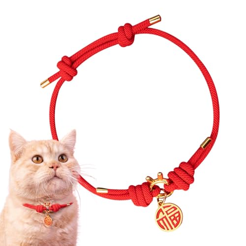 Pokronc Hundehalsband mit Anhänger, chinesischer Fu-Anhänger, Neujahrs-Hundehalsband und Katzenhalsband, Frühlingsfest, Haustierschmuck, Glücks- und Glückssymbol-Halskette für Reisen Pokronc Hundehalsband mit Anhänger, chinesischer Fu-Anhänger, Neujahrs-Hundehalsband und Katzenhalsband, Frühlingsfest, Haustierschmuck, Glücks- und Glückssymbol-Halskette für Reisen von Pokronc