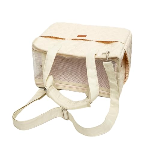 Transporttasche für kleine Hunde, tragbare seitliche Hundetasche für Haustiere, Katzen, Chihuahua, Yorkshire, verstellbare Schultergurte, klein und groß, weiß, für Haustiere unter 4,5 - 5,4 kg Transporttasche für kleine Hunde, tragbare seitliche Hundetasche für Haustiere, Katzen, Chihuahua, Yorkshire, verstellbare Schultergurte, klein und groß, weiß, für Haustiere unter 4,5 - 5,4 kg von Pokronc