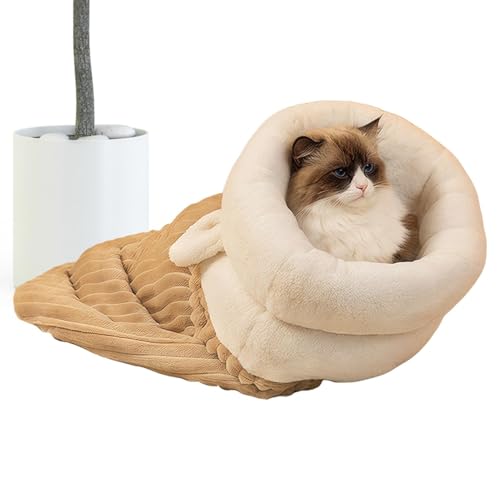 Winter-Katzenschlafsack, selbstheizendes Katzenbett, Katzenheizbett, Winter-Katzenbett, Plüsch-Katzenbett, halbgeschlossenes Haustierbett, gemütlicher Haustierschlafsack, weich und bequem für kaltes Winter-Katzenschlafsack, selbstheizendes Katzenbett, Katzenheizbett, Winter-Katzenbett, Plüsch-Katzenbett, halbgeschlossenes Haustierbett, gemütlicher Haustierschlafsack, weich und bequem für kaltes von Pokronc