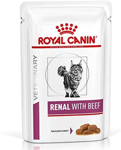 GroßhandelPL Royal Canin Veterinary Diet Feline Renal, Rind Katzen-Nassfutter 120er Pack (120 x 85g) von Polbaby