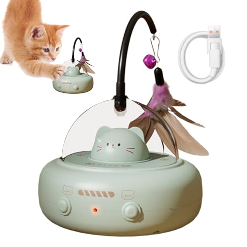 Automatisiertes Katzenspielzeug | Automatisches bewegungsaktiviertes Katzenspielzeug mit Feder, Haustierzubehör für geistige Stimulation, Langeweile, Jagd, Spielzeit, Zuhause, Geburtstag, Urlaub Automatisiertes Katzenspielzeug | Automatisches bewegungsaktiviertes Katzenspielzeug mit Feder, Haustierzubehör für geistige Stimulation, Langeweile, Jagd, Spielzeit, Zuhause, Geburtstag, Urlaub von Poludatly