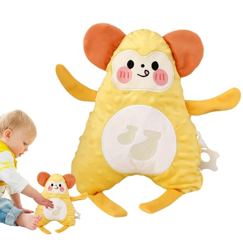 Poludatly Crib Soother, Baby Soother - Soother gefülltes Tier - Weich Bequeme sensorische Plüschpuppe, beruhigende Schlafenszeit -Kindergartendekor für frühe Entwicklung von Poludatly