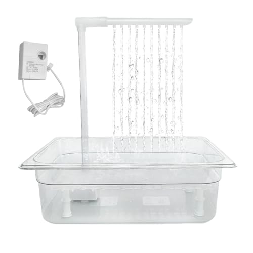 Vogel Duschen Bad, Papag-eien Dusch Box, Papa-geien Bad, Automatisches Haustier Bad Mit Fließendem Wasser, Mehrzweck Sittich Dusch Box, Käfig Pflege Bru-nnen Für Conures Lovebirds Vogel Duschen Bad, Papag-eien Dusch Box, Papa-geien Bad, Automatisches Haustier Bad Mit Fließendem Wasser, Mehrzweck Sittich Dusch Box, Käfig Pflege Bru-nnen Für Conures Lovebirds von Poludatly