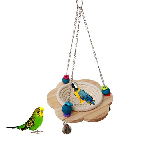 Hängematte für Vögel, Baumwollse Vogelnest Vogelspielzeug, Hängende Vogelkäfig Dekoration, Vogel Schaukel Spielzeug für Wellensittiche, Sittiche, Nymphensittiche, Kanarienvögel, Finken, Papageien Hängematte für Vögel, Baumwollse Vogelnest Vogelspielzeug, Hängende Vogelkäfig Dekoration, Vogel Schaukel Spielzeug für Wellensittiche, Sittiche, Nymphensittiche, Kanarienvögel, Finken, Papageien von Pomurom