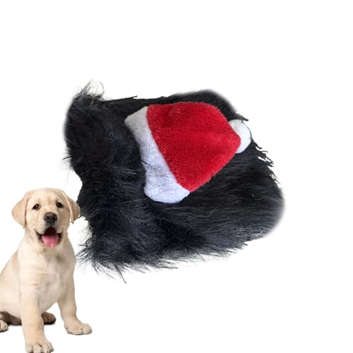 Hund Weihnachtsmannhut, Hund Christmashut Roter Tierhut, Tierkostüm Weihnachtsoutfit Winterfest Kinder Familie Mädchen Festtage von Pomurom