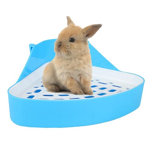 Kaninchentoilette, Kaninchen Toilette Ecke Dreieckiges Töpfchentrainer, Kaninchenstreu Toilette, Kleintiertoilette Ecktoilette für Meerschweinchen Kaninchen Chinchillas Hamster Frettchen Kleintiere Kaninchentoilette, Kaninchen Toilette Ecke Dreieckiges Töpfchentrainer, Kaninchenstreu Toilette, Kleintiertoilette Ecktoilette für Meerschweinchen Kaninchen Chinchillas Hamster Frettchen Kleintiere von Pomurom