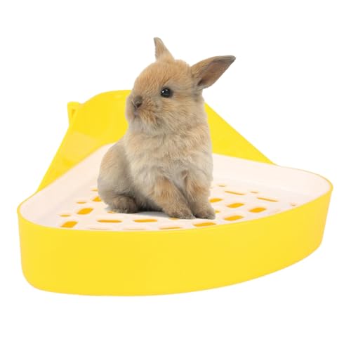 Kaninchentoilette, Kaninchen Toilette Ecke Dreieckiges Töpfchentrainer, Kaninchenstreu Toilette, Kleintiertoilette Ecktoilette für Meerschweinchen Kaninchen Chinchillas Hamster Frettchen Kleintiere Kaninchentoilette, Kaninchen Toilette Ecke Dreieckiges Töpfchentrainer, Kaninchenstreu Toilette, Kleintiertoilette Ecktoilette für Meerschweinchen Kaninchen Chinchillas Hamster Frettchen Kleintiere von Pomurom