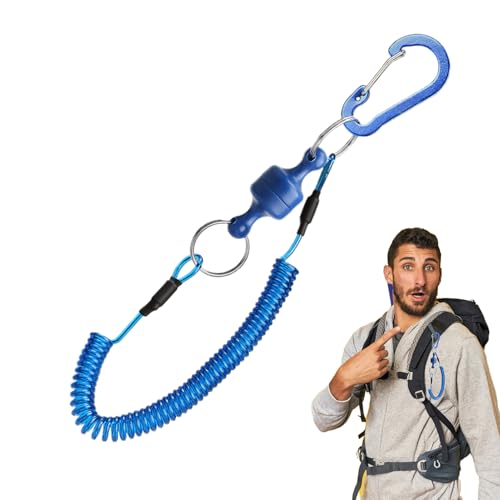 Kescher Magnet,Rutenhalterung | Karabiner Leine Schnellverschluss Rutschsicher Halter für Salzwasser Landung Watten Boot Fluss von Pomurom