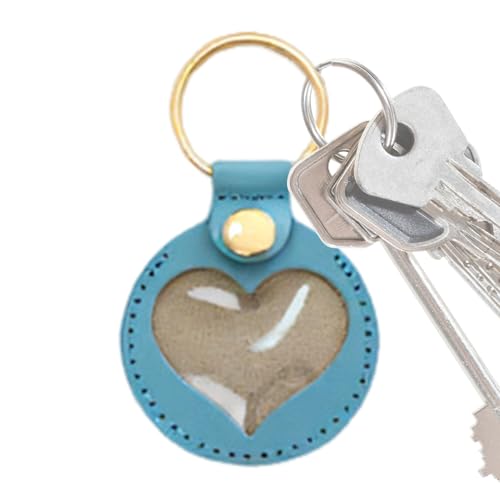 Pomurom Hundehaar Sammler Schlüsselanhänger, Hundegedenk Schlüsselring, Herz Anhänger Erinnerungsstück Unisex für Rucksack Handtasche Taschencharm von Pomurom