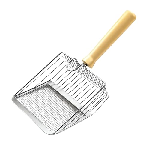 Streuschaufel, Metallschaufel, bequemer Griff, Kot-Siebwerkzeug, Edelstahl-Schaufel für mehrere Katzen, Haushalt, Käfig, Kleintiere, Huhn Streuschaufel, Metallschaufel, bequemer Griff, Kot-Siebwerkzeug, Edelstahl-Schaufel für mehrere Katzen, Haushalt, Käfig, Kleintiere, Huhn von Pomurom