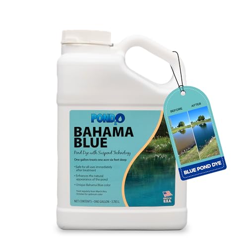 Pond 2O AquaShade Blue Teichfarbe - Fischsicherer, wasserlöslicher Farbstoff mit Suspend-Technologie, langanhaltende Teichpflegelösung für Seen, Teiche & Springbrunnen - 3,5 Liter blauer Farbstoff, von Pond2O