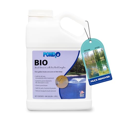 Pond 2O Biologischer See- & Teichreiniger mit BioStart Komplex – Reduzierung von organischen Abfällen & Ablagerungen, 3,5 l (deckt 1 Acre), hergestellt in den USA von Pond2O