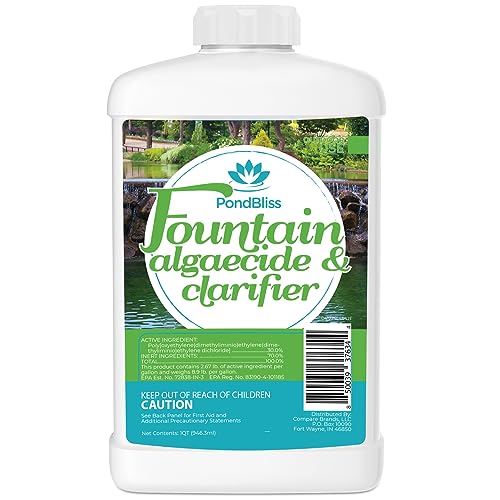 Algizid für Brunnen - Klärung und Kontrolle Algen für große und kleine Brunnen - 32oz (Quart) von PondBliss