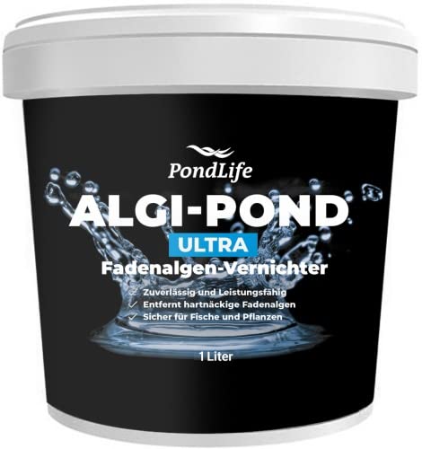 Algi-Pond Ultra - phosphatfreier Fadenalgenvernichter gegen Algenwachstum und Fadenalgen Größe 1 Liter von Pondlife