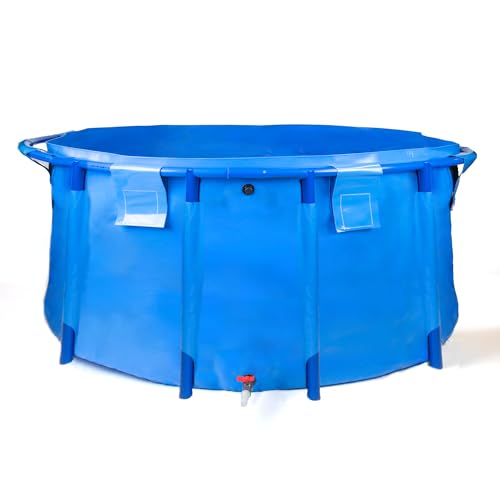 Pondlife Faltbecken für Koi und Teichfische, Ø 250cm x Höhe 120cm, 5900 Liter, faltbares Becken für innen und außen, stabile PVC-Folie, UV-beständig von Pondlife