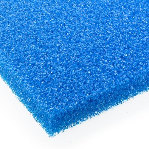 Pondlife Filterschaum blau 100x100x5 cm PPI 10 grob, Filtermatte Teich und Aquarium, zuschneidbar, zur optimalen Verwendung als Filtermedium in Teichfiltern von Pondlife