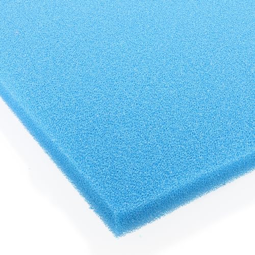 Pondlife Filterschaum blau 50x50x3 cm PPI 30 fein, Filtermatte Teich und Aquarium, zuschneidbar, zur optimalen Verwendung als Filtermedium in Teichfiltern von Pondlife