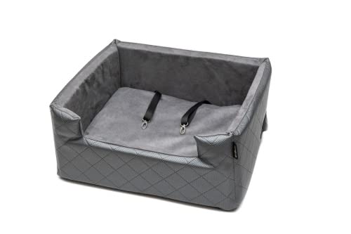 HUNDEAUTOSITZ MIA LUX METALLIC L Farbe grau von Pondlife