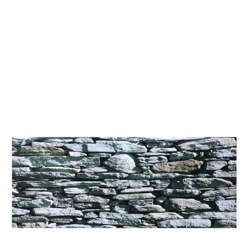 Aquarium-Hintergrund, Dekorative Steinmauergemälde, PVC-Aufkleber, Landschaftsbild, Hintergrund, Poster, Aquarium-Hintergrund, Terrarium-Hintergrund, Tapete für Aquarien (91 * 50CM) von Pongnas