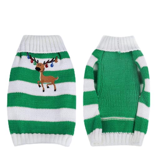 Hunde Pullover, Hündchen Pullover Haustier Warmer Wintermantel Kaltwetter-Kabel-Strickwaren Hunde Kleidung Hunde Kleidung für Kleine Hunde für Kleine Mittelgroße Mädchen Jungen (S) von Pongnas