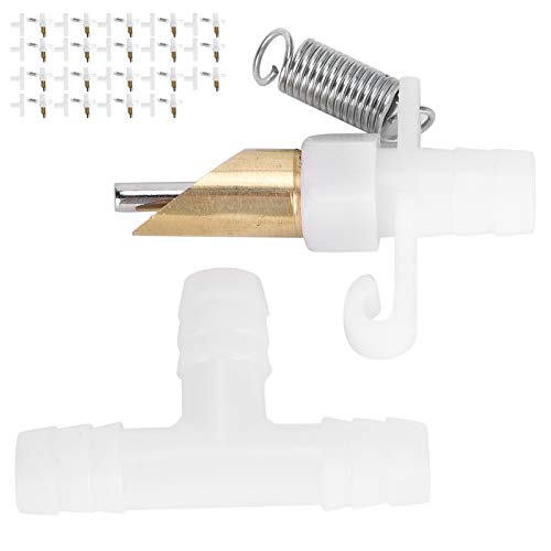 Kaninchen Wasserer, Hühnerwassernippel Kaninchen Wasserspender Kaninchen Rabbit Automatischer Brustwarzentrinker 20pcs Reines Kupfer Nagetier Wasserer Kaninchen -Trinkwerkzeuge für das Geflügel Kaninchen Wasserer, Hühnerwassernippel Kaninchen Wasserspender Kaninchen Rabbit Automatischer Brustwarzentrinker 20pcs Reines Kupfer Nagetier Wasserer Kaninchen -Trinkwerkzeuge für das Geflügel von Pongnas