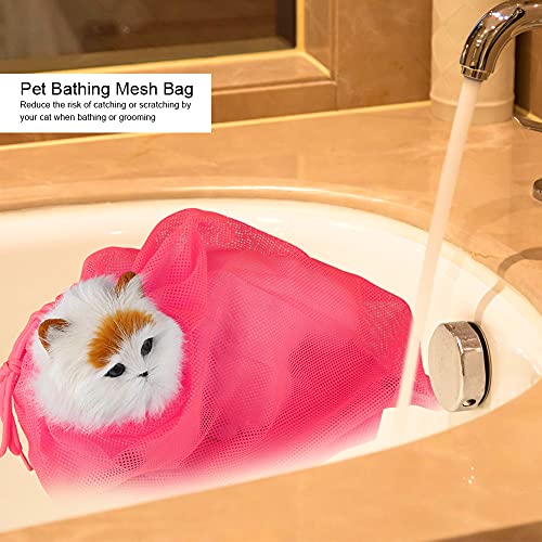 Katzenbadetasche, Katzenpflege -Beutel Katzenhängematte für Nagelkürzung Haustier Dusche Waschen Nägel Schneiden von Ohrreinigungswerkzeug Atmungsaktiven Rückhaltesack für Badnagel Trimmen (Rosenrot) Katzenbadetasche, Katzenpflege -Beutel Katzenhängematte für Nagelkürzung Haustier Dusche Waschen Nägel Schneiden von Ohrreinigungswerkzeug Atmungsaktiven Rückhaltesack für Badnagel Trimmen (Rosenrot) von Pongnas