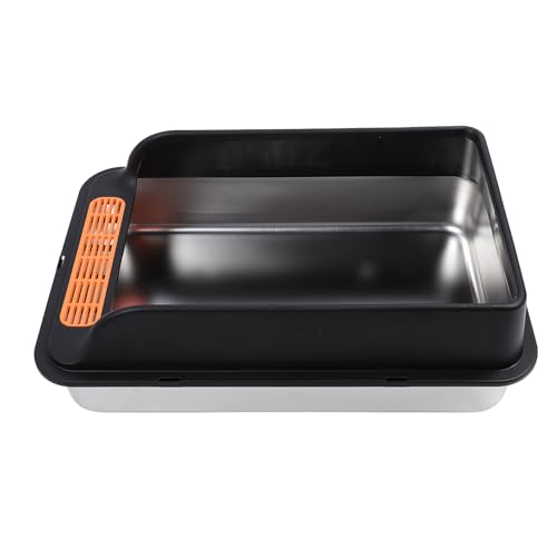 Pongnas Katzenstreu Box aus Edelstahl mit Anti-Spritzwasser-Katzenstreu Box aus Edelstahl für Mehrere Katzen, Umschlossenes Top-Einstiegs Design mit Pedal Filter, Leicht zu Reinigen, Pongnas Katzenstreu Box aus Edelstahl mit Anti-Spritzwasser-Katzenstreu Box aus Edelstahl für Mehrere Katzen, Umschlossenes Top-Einstiegs Design mit Pedal Filter, Leicht zu Reinigen, von Pongnas