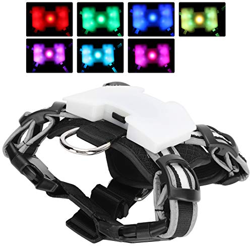 Lichtkabelbaum, Hundelichter für Nacht Walking Led Led Hundekabelbaum mit Verstellbarem Reflektierenden Streifen USB -Ladehund -Brustgurt für Welpennachtsicherheit Wandersicherheit (M) von Pongnas