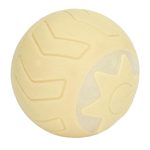 Pongnas Automatisch Rollender Spielzeug-Katzenball, Wiederaufladbarer Intelligenter Katzenspielzeugball aus ABS und Silikon, Breite Anwendung für Zoohandlungen (Yellow) von Pongnas