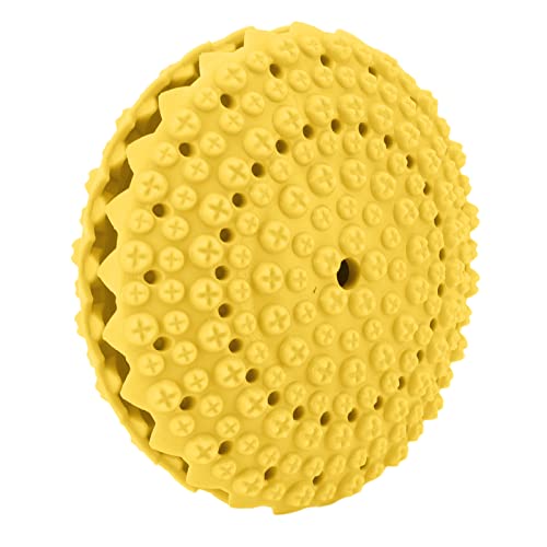 Pongnas Cat -Puzzle -Spielzeug, Hundepuzzle Spielzeug Welpe Langsame Feeder Zähne Reinigung Hund Puzzle Hund Undichtes Futterspielzeug für Welpen Smart Dogs IQ Stimulation, Behandlungsspiele (Yellow) von Pongnas
