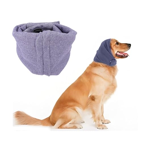 Pongnas Hund Snood, Einstellbare Ohrhüllverpackung für Hunde und Katzen, Stirnband für Hundesaugerei -Schutz, Warm, Geräuschreduzierung (S) von Pongnas