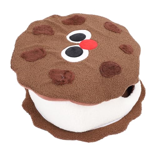 Pongnas Katzenhöhlenbetten, Keksförmiges, Geschlossenes Katzenbett mit Teddyfleece, Schwamm, Sanfte Farben für Katzen, Kätzchen, Warmes, Gemütliches Katzenhaus, Leicht zu Reinigen, Pongnas Katzenhöhlenbetten, Keksförmiges, Geschlossenes Katzenbett mit Teddyfleece, Schwamm, Sanfte Farben für Katzen, Kätzchen, Warmes, Gemütliches Katzenhaus, Leicht zu Reinigen, von Pongnas