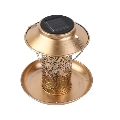 Pongnas LED Solar Bird Feeder Outdoor Garten Hanging Lichter Projektion Vogel Haus Garten Hinterhof Dekoration von Pongnas