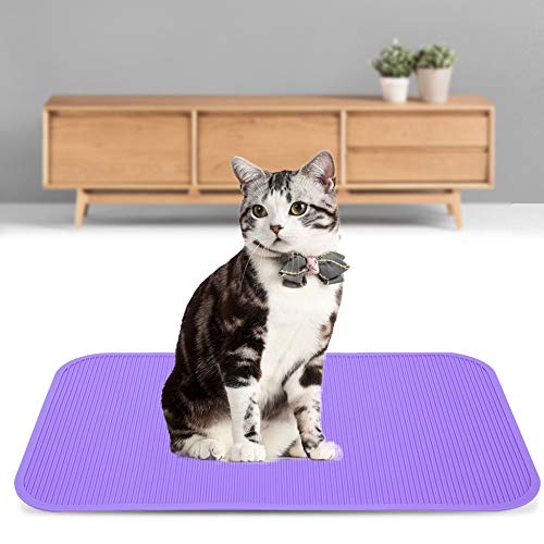 Pongnas Pflegetischmatte, Katzendrüsenbox Matte Hunde Bad Matte Katze Hunde Nicht-Slip-Gummi-Badeausbildungsmatte Pet Tisch Tisch Nicht Rutsch (Purple) von Pongnas
