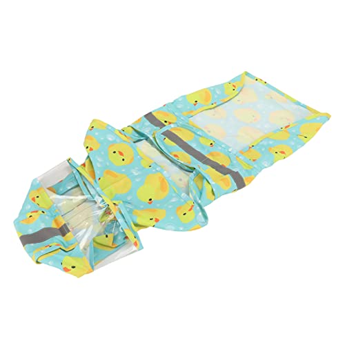 Pongnas Regenmantel für Hunde, Regenkleidung, Bekleidung, Hunde-Regenjacke, 4 Beine, Hunde-Regenjacke mit Reflektierenden Streifen, Kleiner Hunde-Regenmantel, Hundeweste, Regenbekleidung von Pongnas